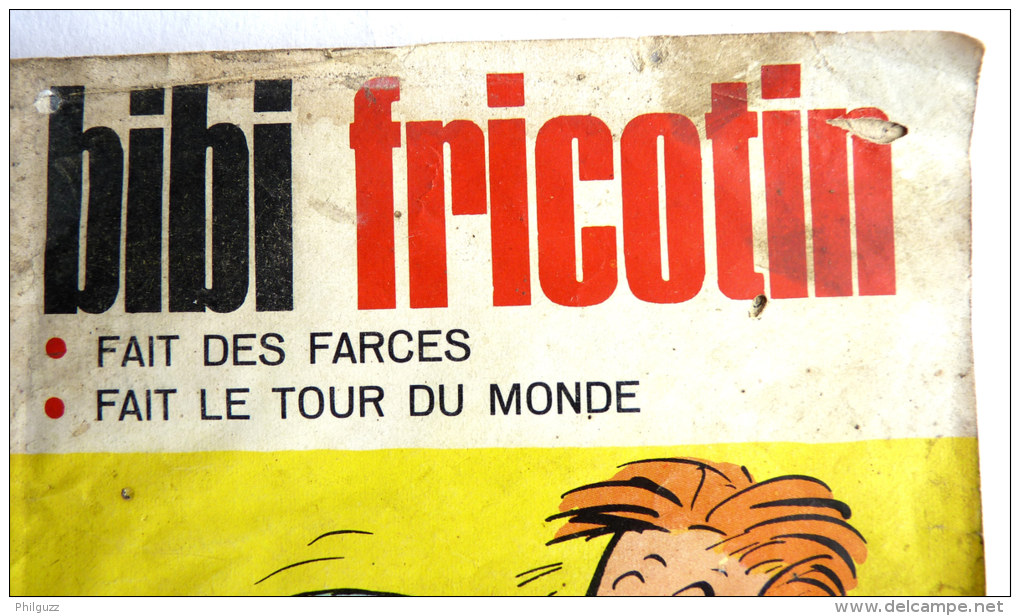 BIBI ET FRICOTIN 001 -fait Des Farces - Fait Le Tourdu Monde Petit Format Réédition Couleur 1968 -  LACROIX - Bibi Fricotin