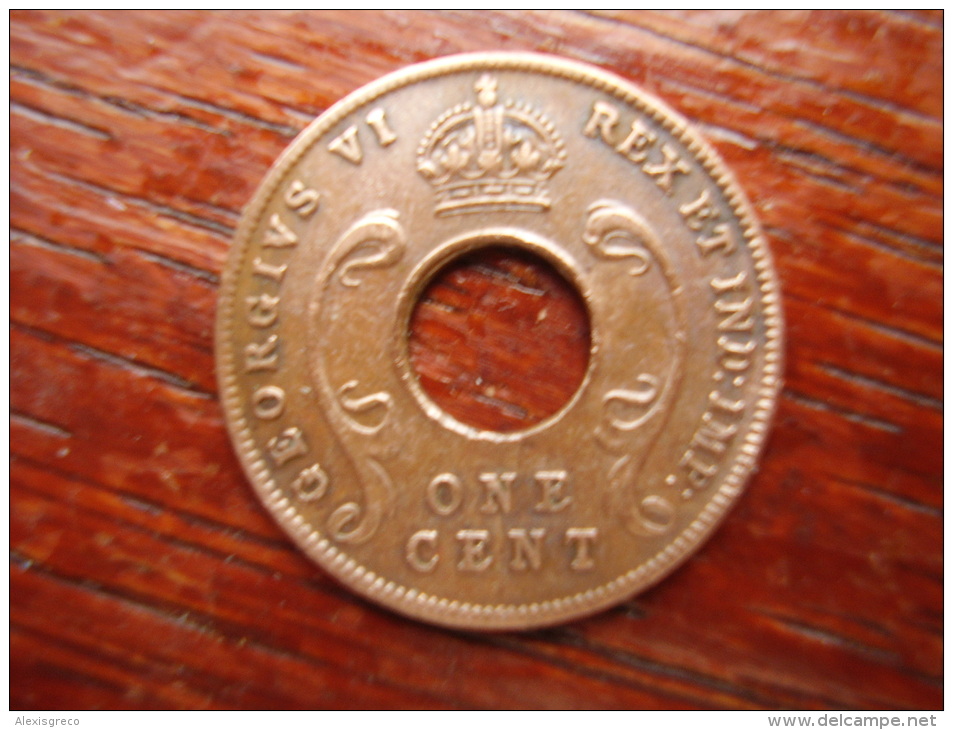 BRITISH EAST AFRICA USED ONE CENT COIN BRONZE Of 1942. - East Africa & Uganda Protectorates