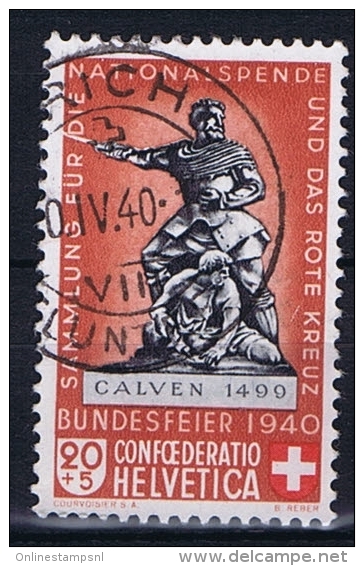 Switserland: 1940, Mi 366 A Braunlich Rot  Used I - Used Stamps