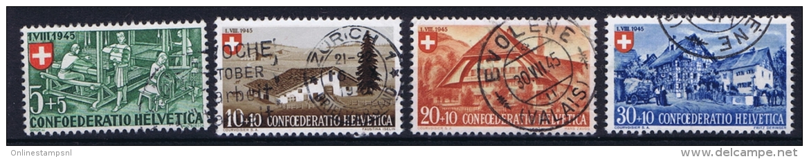 Switserland: 1945, Mi 460 - 463  Used - Used Stamps