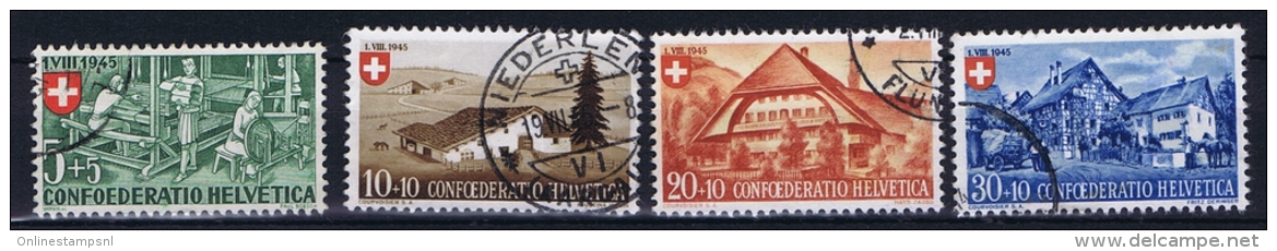 Switserland: 1945, Mi 460 - 463  Used - Used Stamps