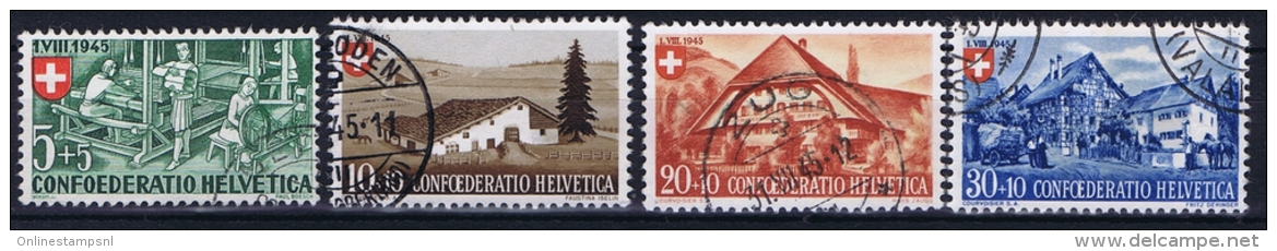 Switserland: 1945, Mi 460 - 463  Used - Used Stamps