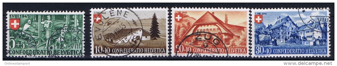 Switserland: 1945, Mi 460 - 463  Used - Used Stamps