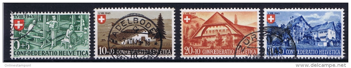 Switserland: 1945, Mi 460 - 463  Used - Used Stamps