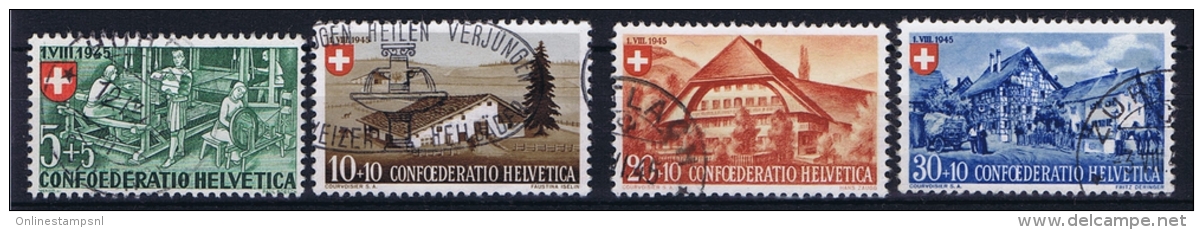 Switserland: 1945, Mi 460 - 463  Used - Used Stamps