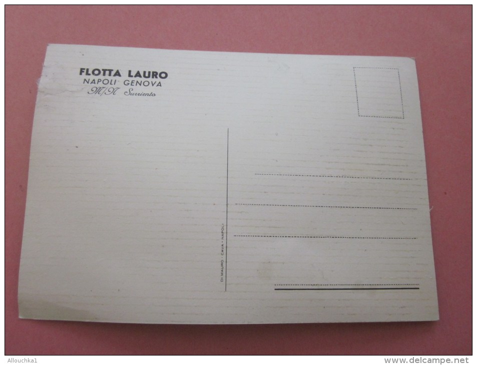 CPA Carte Postale Paquebot Flotta Lauro M/n SURRIENTO ITALIE ITALIA Napoli Genova - Dampfer