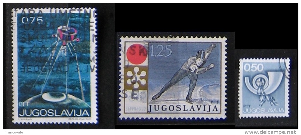 Jugoslavia 1971-1973 Space - Olimpic Sapporo - Postal Horn - Oblitérés