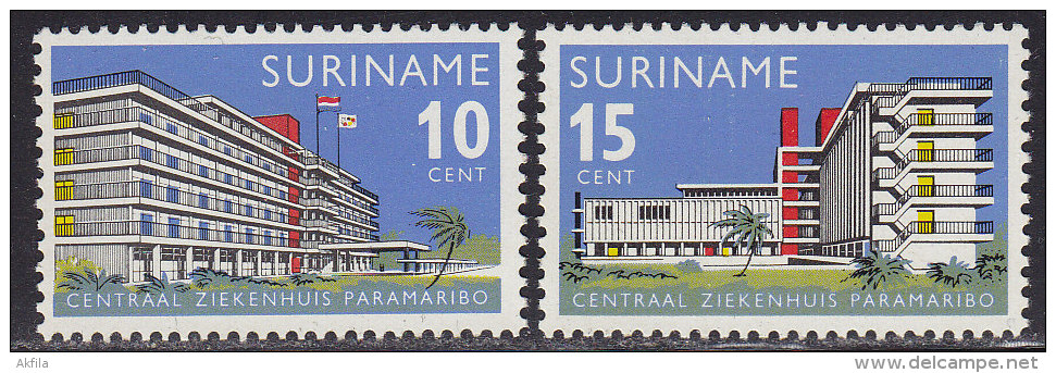 2198. Suriname, 1966, Opening Of The New Hospital In Central Paramaribo, MNH (**) - Surinam