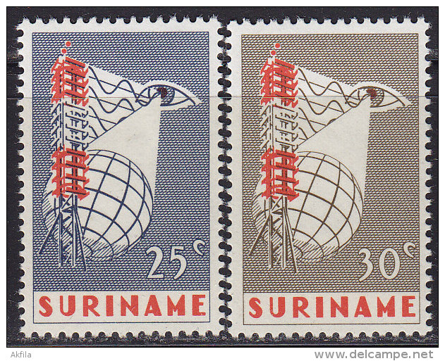 2200. Suriname, 1966, Commissioning Of Tv's, MH (*) - Surinam