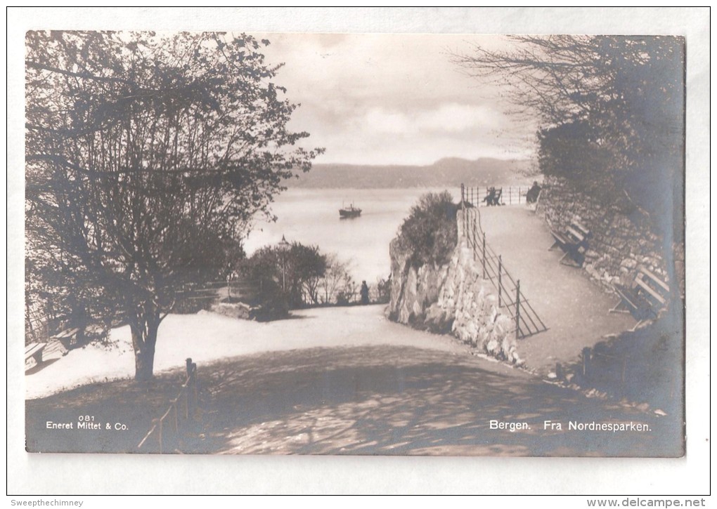 Norge Norway Norway  Bergen Fra Nordnesparken, Real Photo Postcard Unused - Norvège