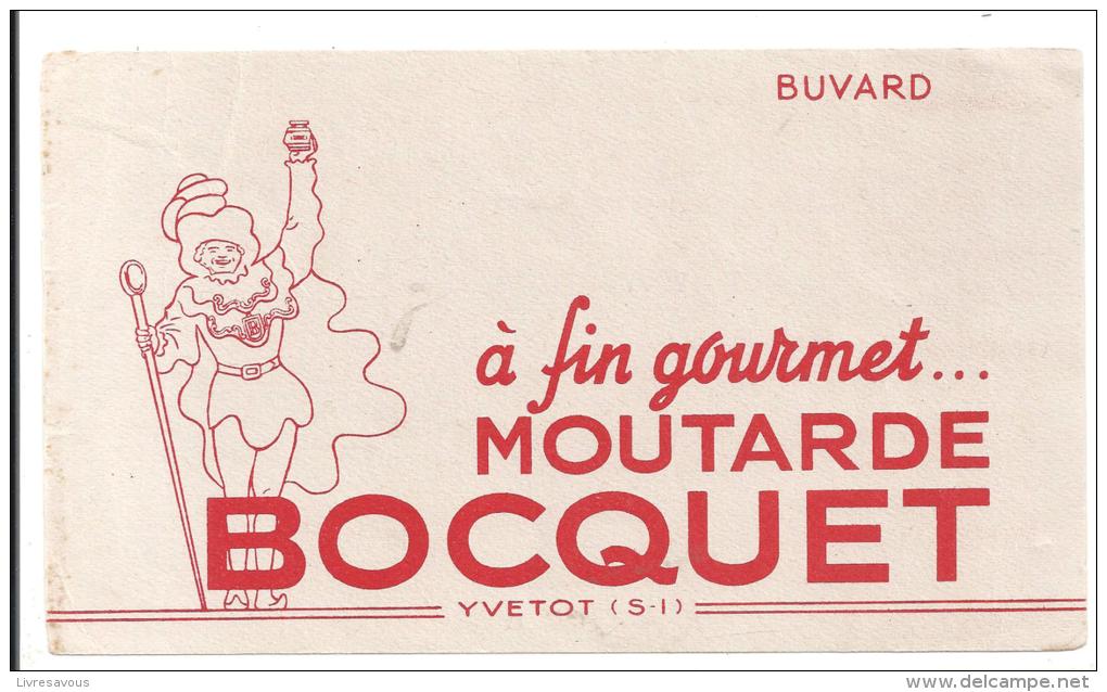 Buvard à Fin Gourmet...  Moutarde Bocquet Yvetot Seine Inférieure - Mosterd