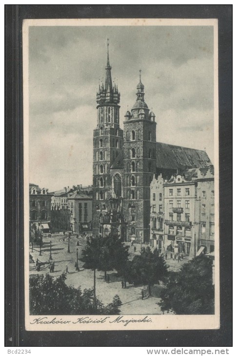 POLAND 1932 KRAKOW KRAKAU MARIAN CHURCH KOSCIOL MARIACKI PC POSTCARD ARCHITECTURE RELIGION POLSKA POLEN POLOGNE POLONI - Poland