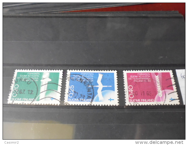 30% COTE TIMBRE DE FINLANDE YVERT N° 603.605 - Used Stamps