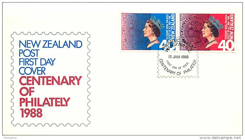 1988  Royal Philatelic Society Of New Zealand  Centennial - FDC