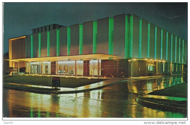 Kansas City KS Kansas, Board Of Public Utilities Building, C1960s Vintage Postcard - Kansas City – Kansas