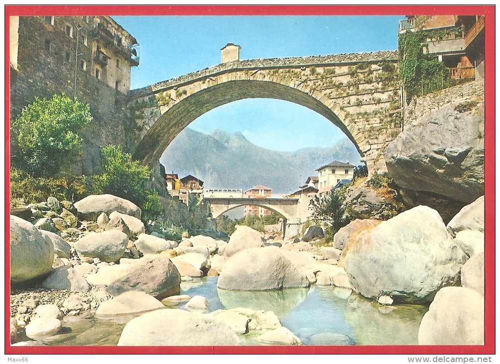 CARTOLINA NV ITALIA - PONT ST. MARTIN (AO) - Antico Ponte Romano Sul Torrente Lys - 10 X 15 - PERFETTA - Altri & Non Classificati