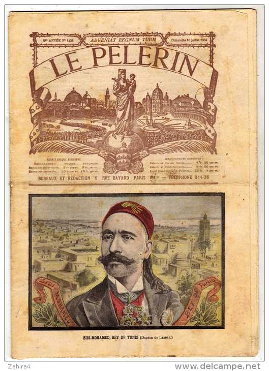 Le Pélerin-N°1436-Sidi-Mohamed, Bey De Tunis (Lemot)-émeute à Brest-passion à Nancy-arrestation Espion Jap - 1900 - 1949