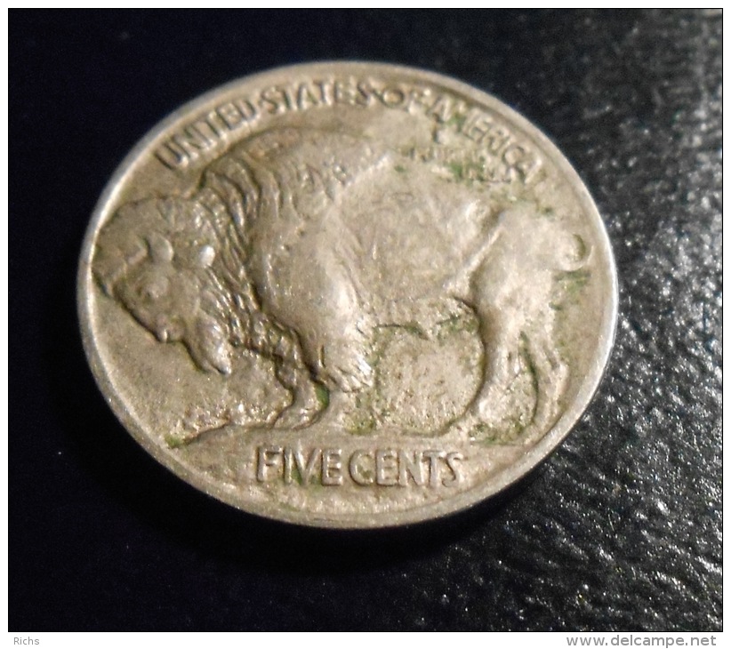 1913 T1 Buffalo Nickel - 1913-1938: Buffalo