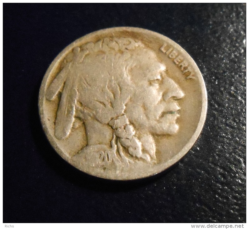 1920-D Buffalo Nickel - 1913-1938: Buffalo