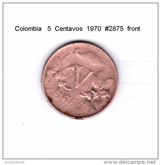 COLOMBIA    5  CENTAVOS  1970  (KM # 206) - Kolumbien