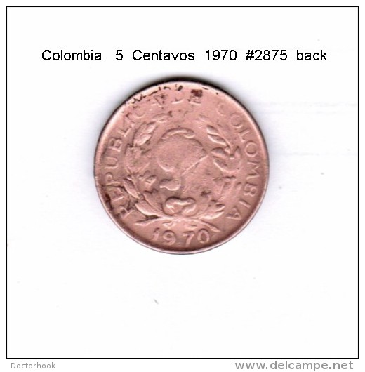 COLOMBIA    5  CENTAVOS  1970  (KM # 206) - Kolumbien