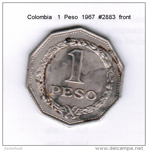 COLOMBIA    1  PESO  1967  (KM # 229) - Kolumbien