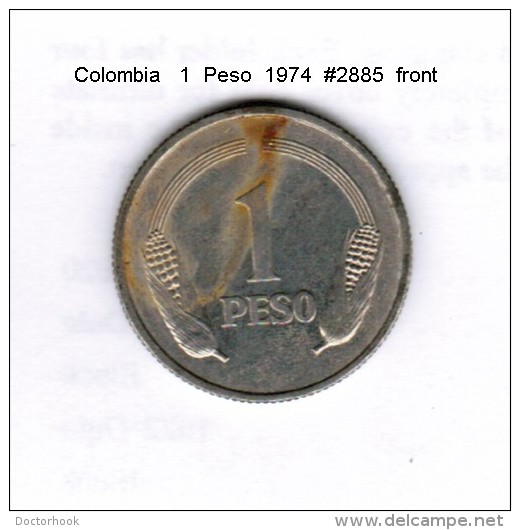 COLOMBIA    1  PESO  1974  (KM # 258.1) - Kolumbien