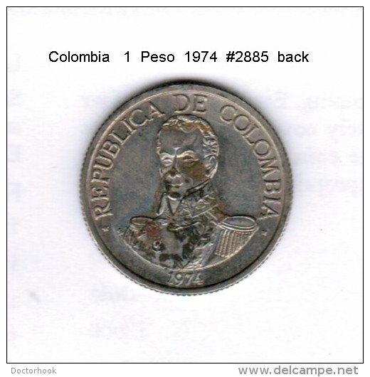 COLOMBIA    1  PESO  1974  (KM # 258.1) - Kolumbien