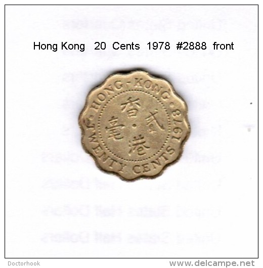 HONG KONG    20  CENTS  1978  (KM # 36) - Hong Kong