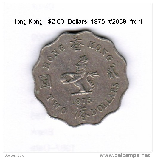 HONG KONG    $2.00  DOLLARS  1975  (KM # 37) - Hongkong