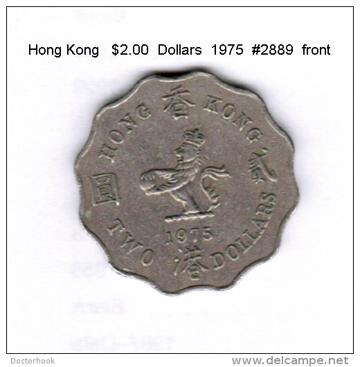 HONG KONG    $2.00  DOLLARS  1975  (KM # 37) - Hong Kong