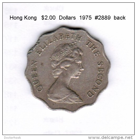 HONG KONG    $2.00  DOLLARS  1975  (KM # 37) - Hongkong