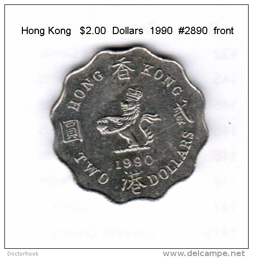 HONG KONG    $2.00  DOLLARS  1990  (KM # 60) - Hong Kong