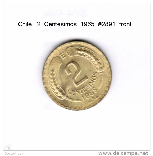 CHILE    2  CENTESIMOS  1965  (KM # 193) - Chile