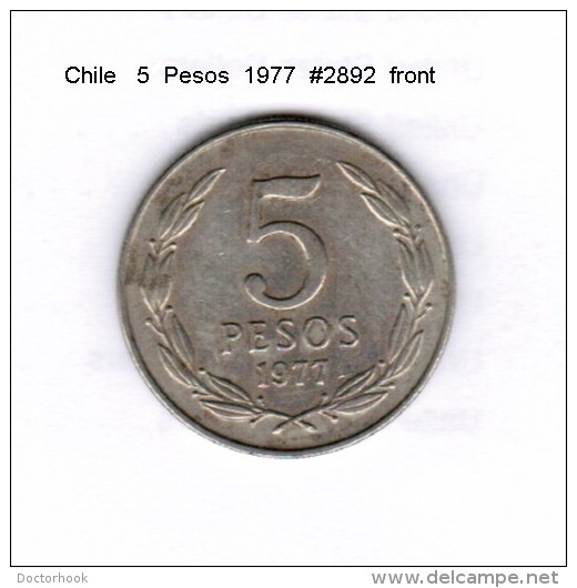 CHILE    5  PESOS  1977  (KM # 209) - Cile