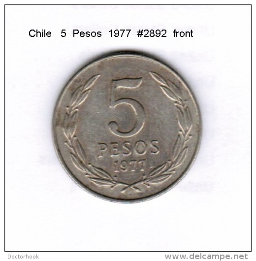 CHILE    5  PESOS  1977  (KM # 209) - Chile