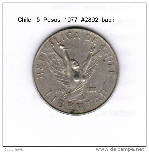 CHILE    5  PESOS  1977  (KM # 209) - Chile