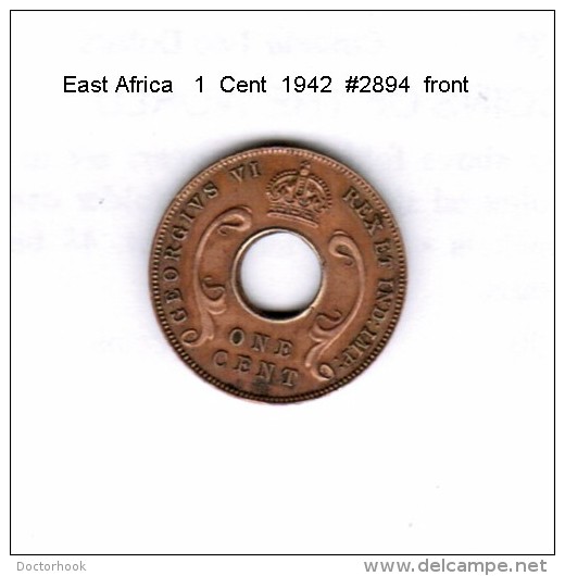 EAST AFRICA    1  CENT  1942  (KM # 29) - Colonia Británica