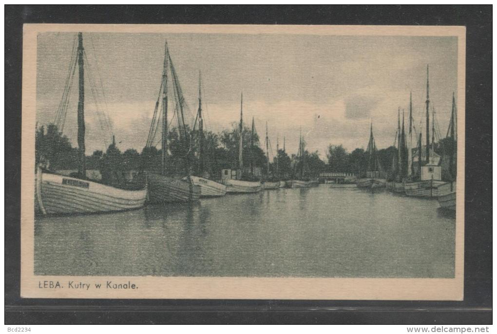 POLAND LEBA FISHING TRAWLERS IN THE CANAL UNUSED POSTCARD EX EXCELLENT CONDITION BOATS SHIPS KUTRY W KANALE - Fishing Boats