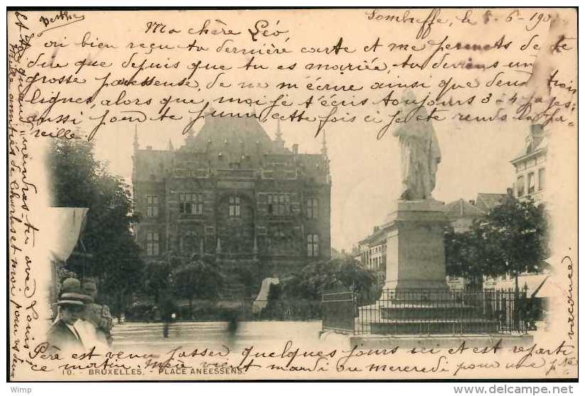 Bruxelles - Place Anneessens 1901 - Andere & Zonder Classificatie