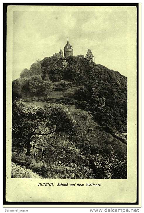 Altena  -  Schloß Auf Dem Wolfseck  -  Ansichtskarte Ca. 1921    (2446) - Altena