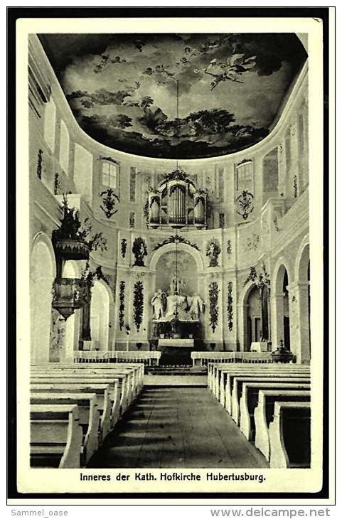 Hubertusburg ( Wermsdorf ) -  Inneres Der Kath. Hofkirche   -  Ansichtskarte Ca.1929    ( 2447 ) - Wermsdorf