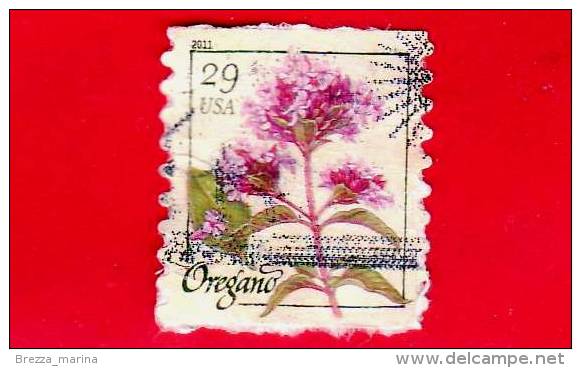 U.S. - USA - STATI UNITI - Usato - 2011 - Erbe - Oregano (from Pane) - 29 - Usati