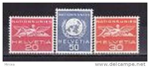 Suisse 1959  -  Yv.no.405-7 Neufs** - Oficial