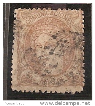 ESPAÑA 1870 - Edifil #104a - VFU - Used Stamps