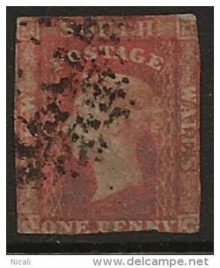 NSW 1856 1d Imperf QV SG 109 U OV255 - Oblitérés