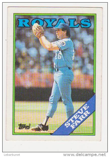 4cartes De Baseball "Topps" Royals : Jerry Don Gleaton-Steve Farr-John Wathan-Danny Tartabull - Other & Unclassified