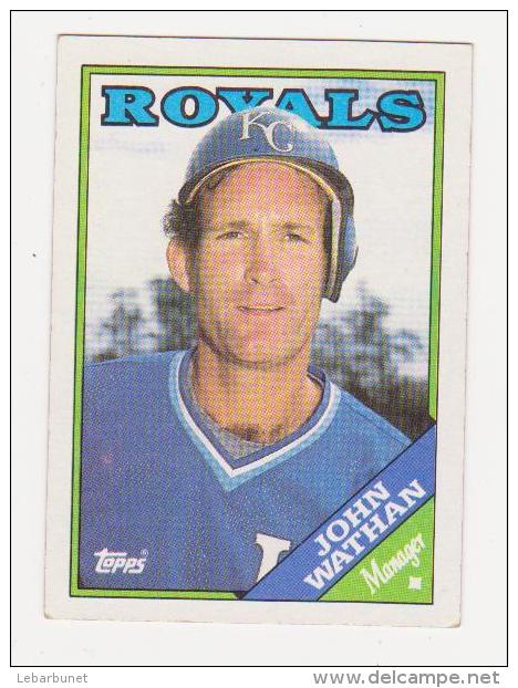 4cartes De Baseball "Topps" Royals : Jerry Don Gleaton-Steve Farr-John Wathan-Danny Tartabull - Other & Unclassified