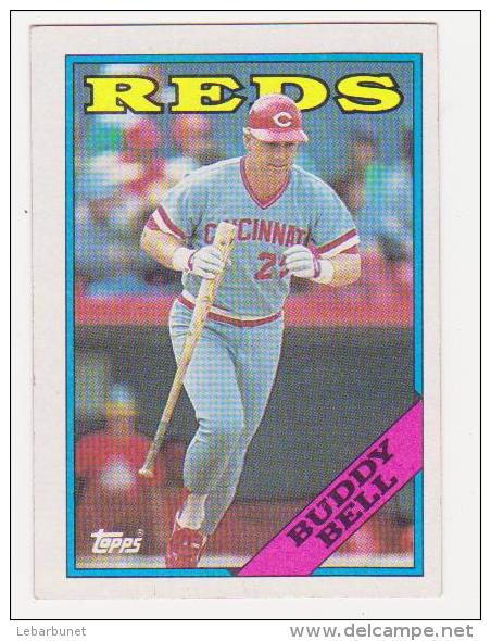 4cartes De Baseball "Topps " Reds : Buddy Bell-Denny Rasmussen-Eric Davis-Ted Power - Other & Unclassified