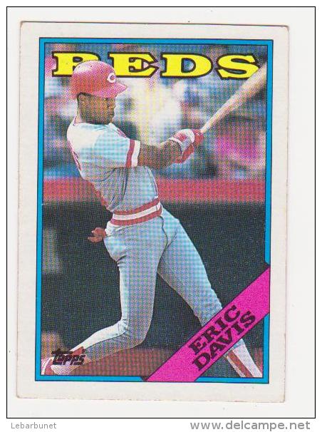 4cartes De Baseball "Topps " Reds : Buddy Bell-Denny Rasmussen-Eric Davis-Ted Power - Otros & Sin Clasificación